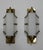 Glass Pair Skyscraper Vintage Art Deco Light Old Lamp Wall Sconces Fixture Brass & Milk Glass Rod Ship Light For Sale - Image 7 of 7