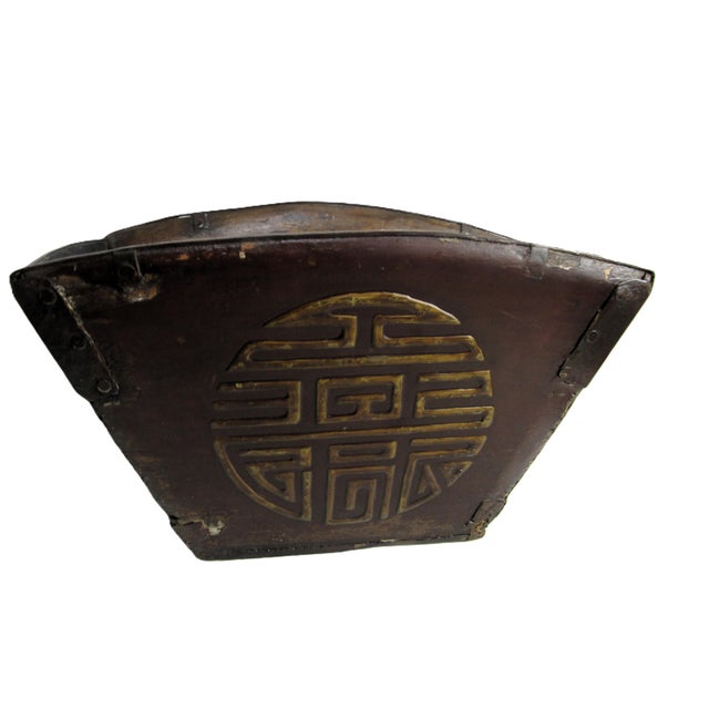 Rustic Antique Chinese Rice Wedding Bucket Basket For Sale - Image 11 of 14