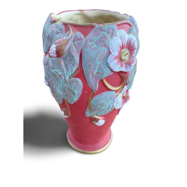Red Art Nouveau Red Vase, 1890s For Sale - Image 8 of 15