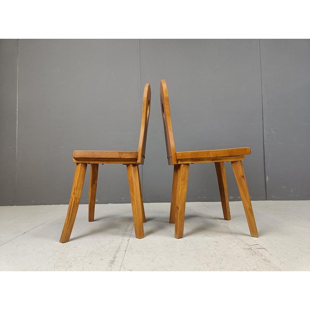 Vintage Brutalist Dining Chairs, 1960s, Set of 4 For Sale - Image 10 of 12