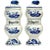 1950s Arnart Blue Onion Spice Jars With Wooden Spice Rack - a Set of 11 For Sale - Image 4 of 10