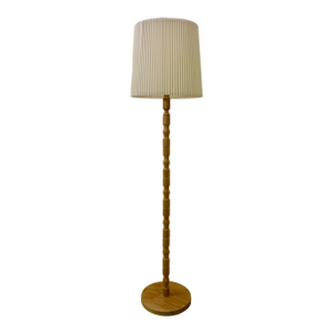 1960s Danish Mid-Century Pine Floor Lamp