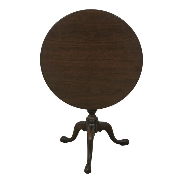 Kittinger Hn-6 Historic Charleston Mahogany Tilt Top Table For Sale