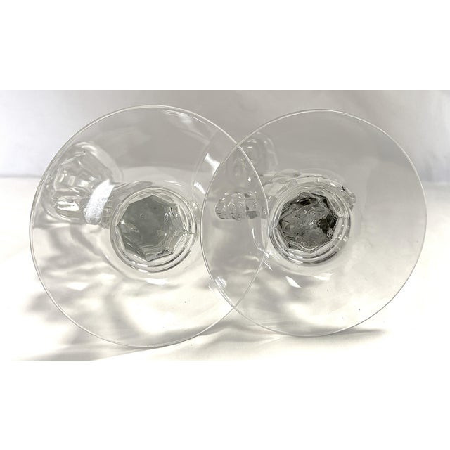Glass 1940's Heisey Glass Grape Cluster Candlesticks- A Pair For Sale - Image 7 of 13