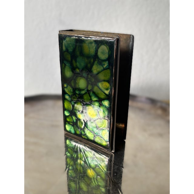 Vintage Studio Enamel Smoking Set from Nora Grill, Vienna, Austria, 1950s, Set of 2 For Sale - Image 9 of 11