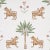 Boho Chic Schumacher Tiger Palm Wallpaper in Crimson - 10 Yards For Sale - Image 3 of 5