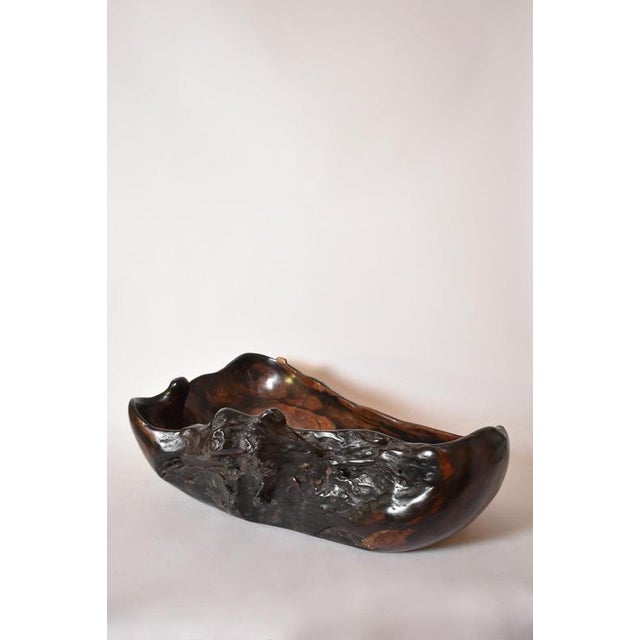 1970s Oblong Bowl in Macassar Ebony, 1970s For Sale - Image 5 of 6
