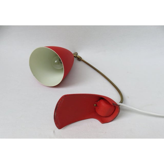 Red Table Lamp from Cosack, 1950s For Sale - Image 12 of 18