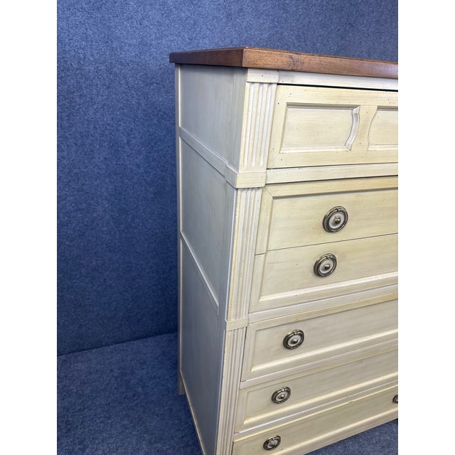 1960s Vintage American of Martinsville 6 Drawer Tall Chest For Sale - Image 10 of 10