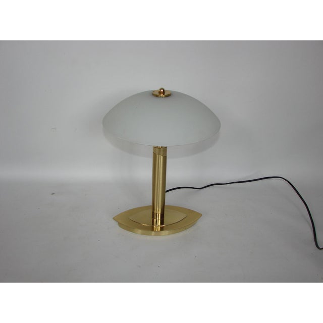 Brass Bedside Lamp, 1990s, in Very Good conditions. Designed 1990 to 1999 European Plug (up to 250V).The wiring of this...