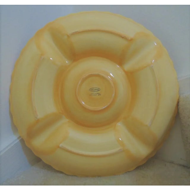 Vintage Handpainted Rooster Serving Platter For Sale - Image 12 of 13