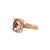 Early 21st Century David Yurman Chatelaine 18k Rose Gold Morganite Pavé Diamond Cable Cocktail Ring, Size 5.5 For Sale - Image 5 of 8