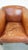 Cognac-Colored Cowhide Leather Club Chair For Sale - Image 6 of 11
