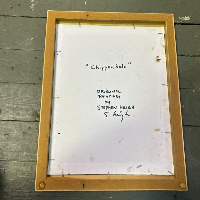 Contemporary Original Chipmunk Painting by Stephen Heigh “Chippendale” For Sale - Image 4 of 4