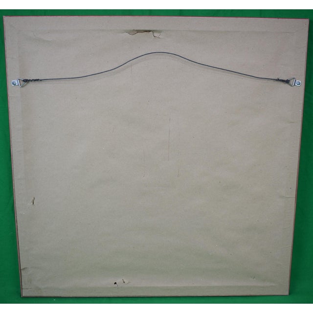 Board Sz: 16"H x 16 1/8"W Frame Sz: 21"H x 21"W w/ yellow matte & red wood frame Guide Uncle Wiggily on a rhyming...