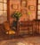 A European interior of a probably French room by artist R Renee depicting a lovely sunlit interior of a beautifully...