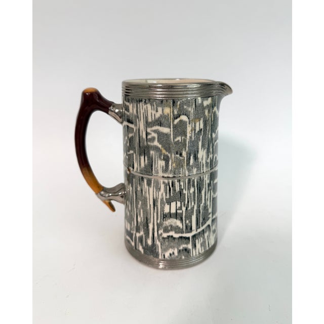 1930s 1930s Arthur Wood Silver Shield Pitcher/ Jug For Sale - Image 5 of 9
