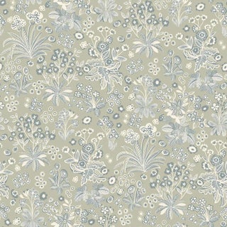 SAMPLE - Boråstapeter Tuva Wallpaper In Mineral For Sale