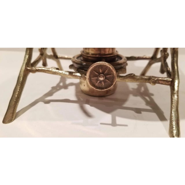 Brass Antique 1890 Victorian Brass & Copper Spirit Kettle For Sale - Image 8 of 12