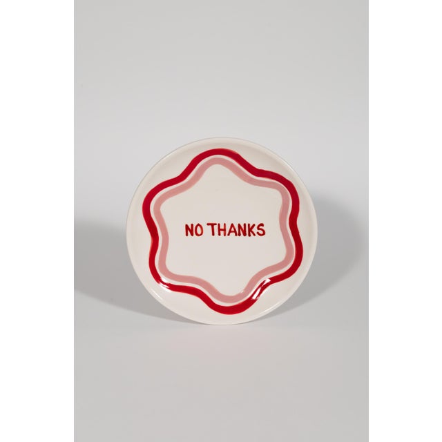 Talk of the Table Artisanal Plate Set- 2 Pieces For Sale - Image 4 of 11