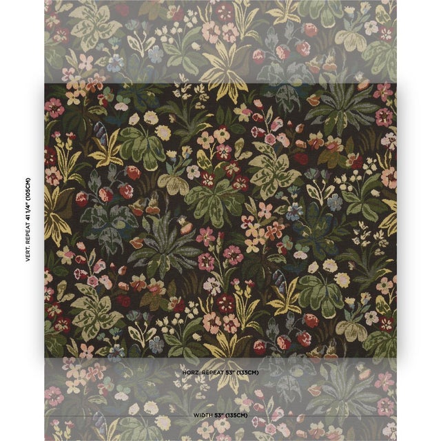 Inspired by an archival find, Flower Garden Tapestry is a beautiful, large-scale floral fabric. BouclÃ© weft yarns lend...