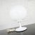 Mid-Century Modern 1960s Mid Century Modern Table Lamp Stemlite by Bill Curry for Design Line With Opaque White Glass Ball Shade For Sale - Image 3 of 13