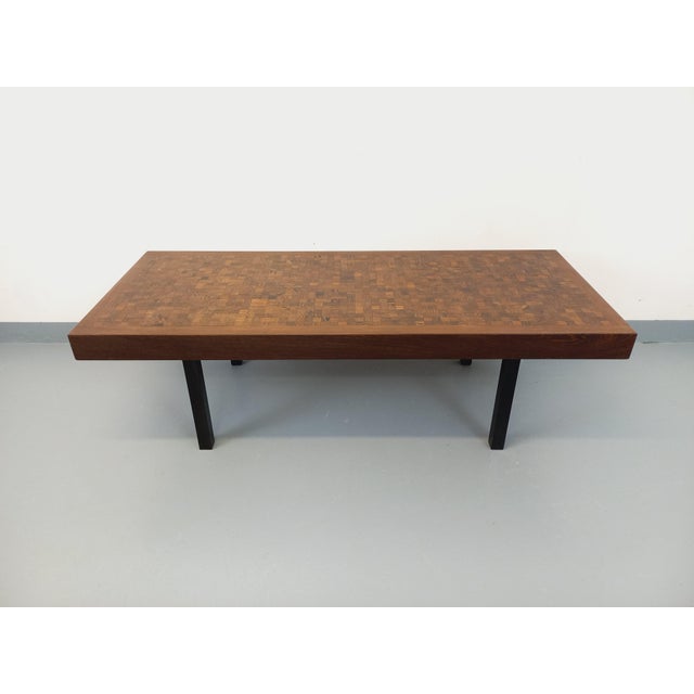 Tan Vintage Rectangular Coffee Table by Dieter Wackerlin, 1970s For Sale - Image 8 of 17