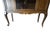 Antique Queen Anne Style Walnut Display Cabinet Bookcase Curio, C. 1920s For Sale - Image 9 of 13