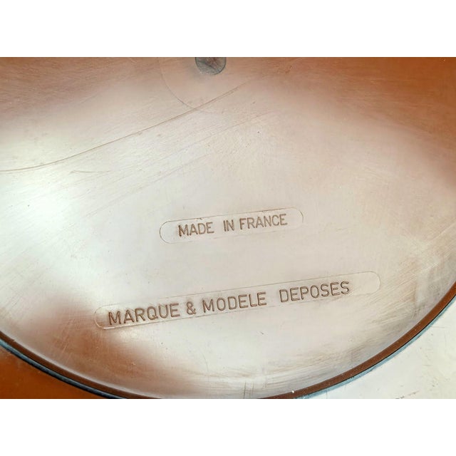 Glass Vintage Round Smoked Brown Acrylic Mirror from Gilac, France, 1970s For Sale - Image 7 of 8