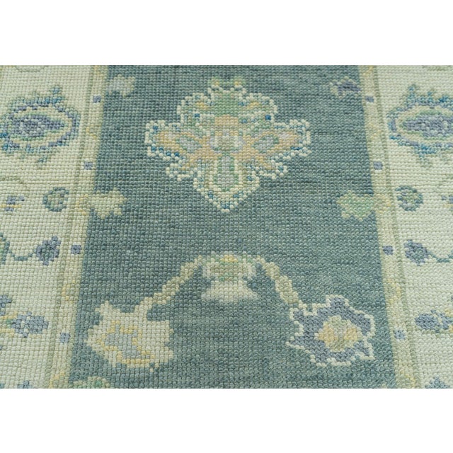 Turkish Turkish Oushak Rug 2'9" x 7'6" #19136 For Sale - Image 3 of 8