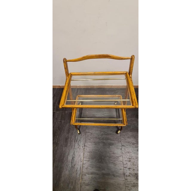 Ash Trolley with Removable Trays by Cesare Lacca, 1950s For Sale - Image 6 of 17