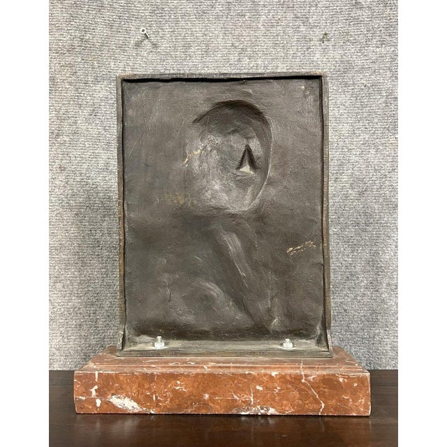 Bronze Work Depicting a Notable Figure by Jan Schoolmeester, 1890s For Sale - Image 6 of 7