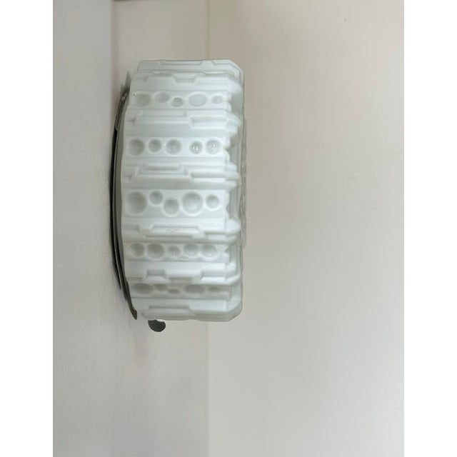 Vintage Opaline Glass Wall Sconces, Sweden, 1960, Set of 2 For Sale - Image 6 of 9