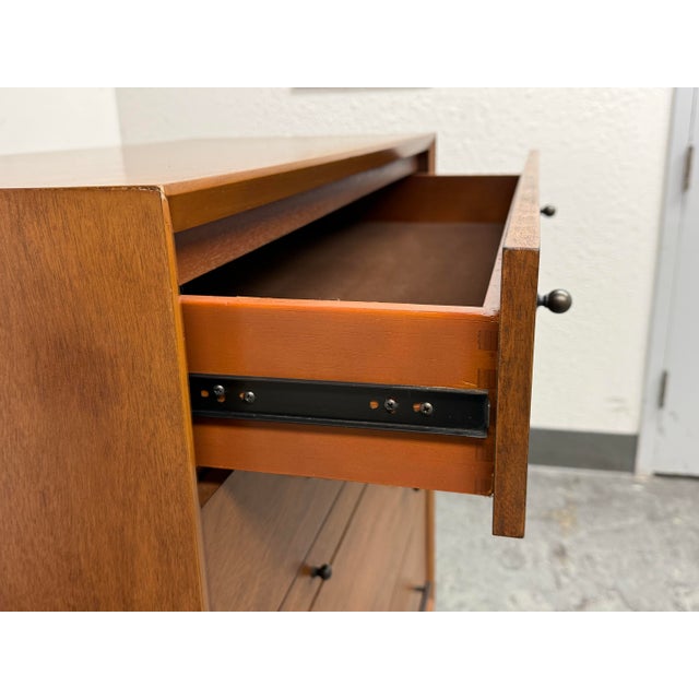 Alpine Furniture Flynn Dresser + Pull Out Workstation Tray For Sale - Image 11 of 12