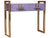 Italian Console Table in Purple Murano Glass and Brass from Justfurnituress SRL For Sale - Image 10 of 10
