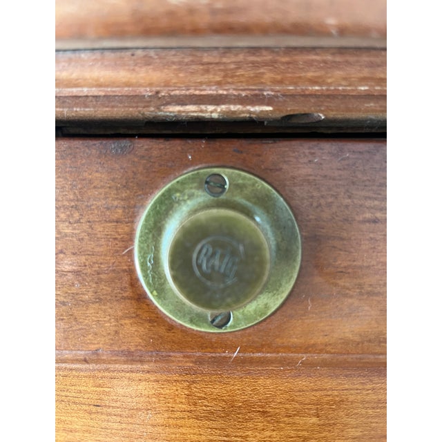 Wood Antique American Empire Cherry Bookcase?Secretary For Sale - Image 7 of 10