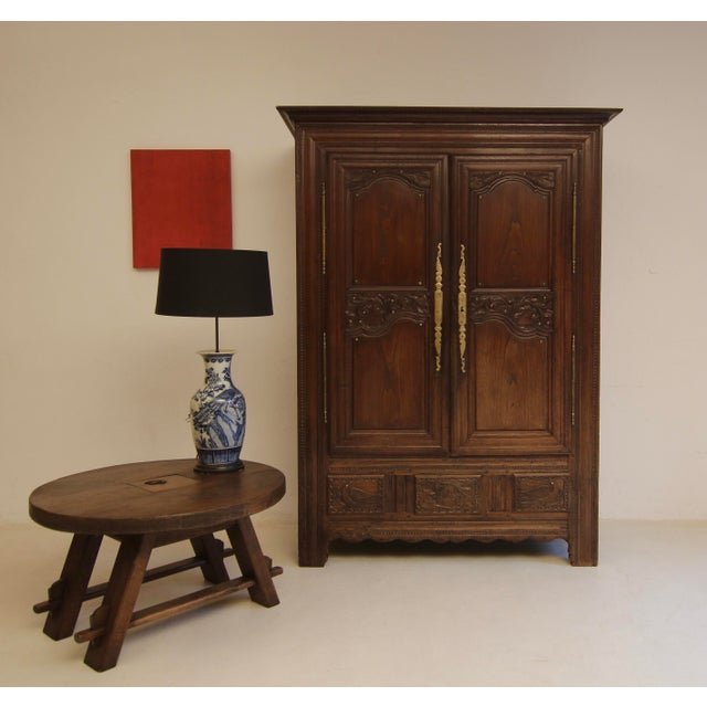 19th Century French Provincial Breton Folk-Art Armoire For Sale - Image 3 of 18