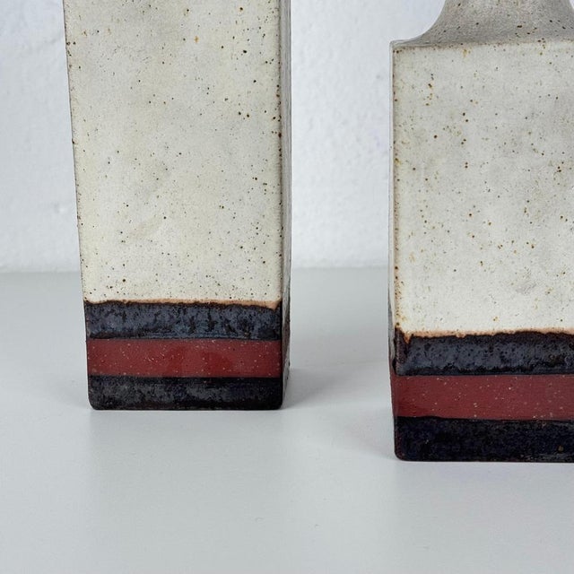 Ceramic Vintage Ceramic Monofiore Vases by Bruno Gambone, 1960s, Set of 3 For Sale - Image 7 of 16