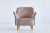 Swedish Taupe Velvet and Elm Armchair by Elsa Gullberg, 1930s For Sale - Image 4 of 12