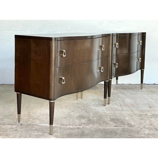 Wood Vintage Vangaurd Roll Front Commode For Sale - Image 7 of 12