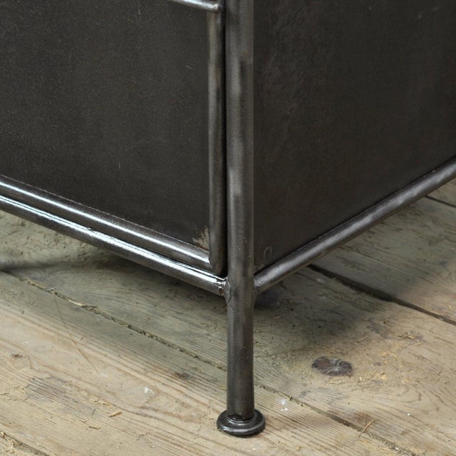 Vintage Iron Nightstands, 1910, Set of 2 For Sale - Image 10 of 13