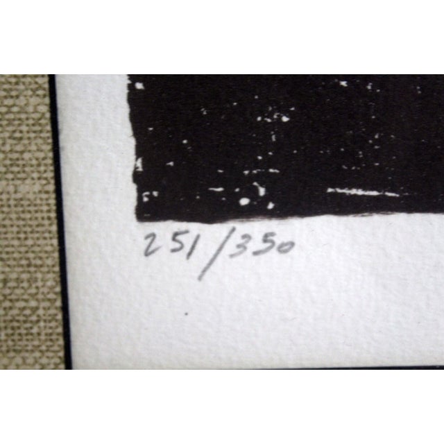 Modern Johnny Friedlaender Haarlem 251/350 Signed Original Lithograph 1976 Framed For Sale - Image 3 of 10
