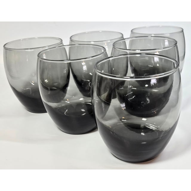 Mid 20th Century Mid Century Smoky Gray Roly Polies- Set of Seven For Sale - Image 5 of 10