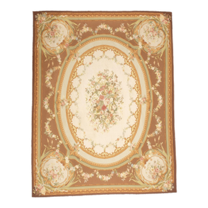 Aubusson Flat Weave Wool Rug 8'0" X 10'0"