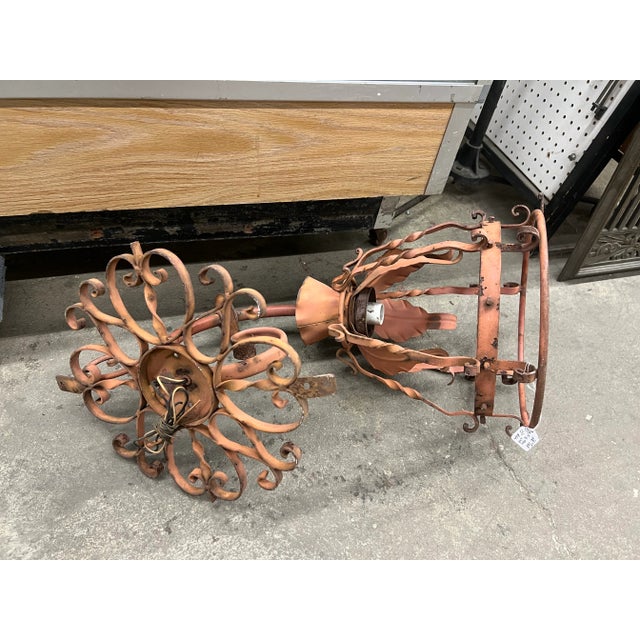 1920s Spanish Revival Style Oversized Interior/Exterior Sconce With Intricate Details For Sale - Image 12 of 12