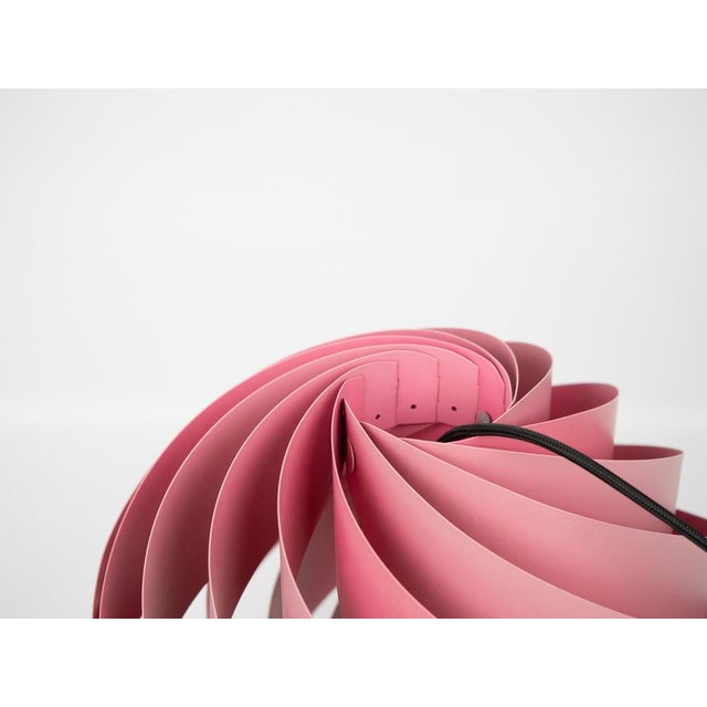 Metal Vintage Danish Turbo Pendant Lamp by Louis Weisdorf for Lyfa, 1965 For Sale - Image 7 of 15