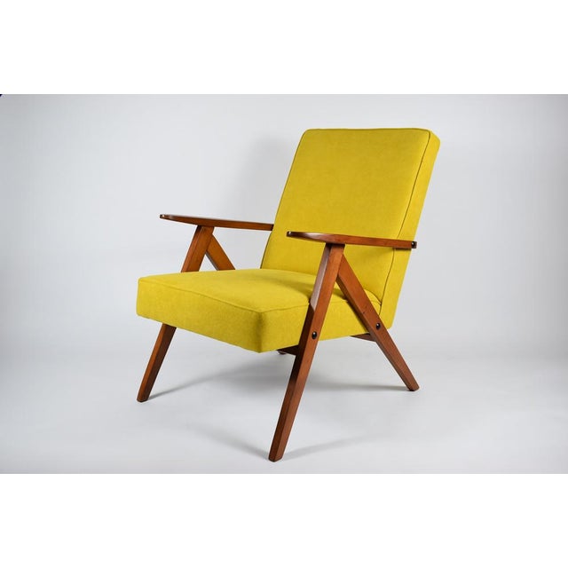 Vintage Yellow Armchair, 1960s For Sale - Image 15 of 15