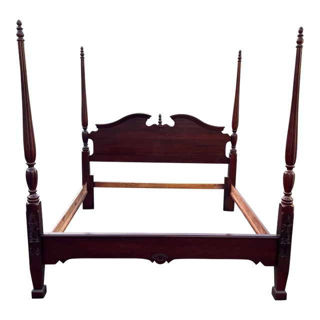 Kincaid Furniture Limited Edition General William Lenoir King Poster Bed Frame For Sale