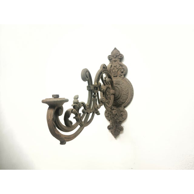 Antique Cast Iron Arm Bracket, 1890s For Sale - Image 15 of 18