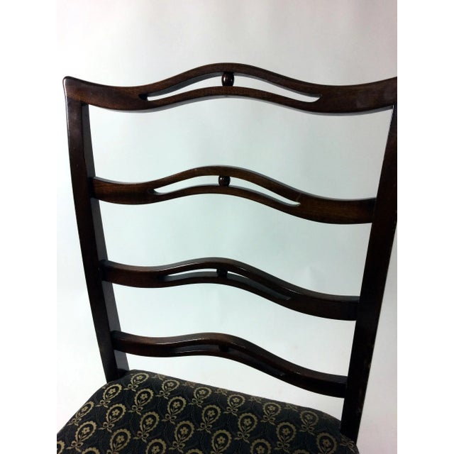 Blue Fully Restored Dining Chairs by Georg Kofoed for Georg Kofoeds Møbeletablissement, 1930s, Set of 6 For Sale - Image 8 of 13